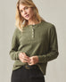 Women's Thermal Henley - Olive